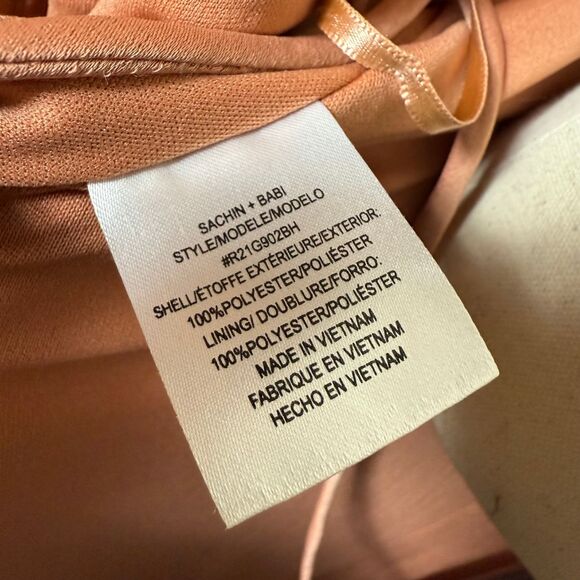 Anthropologie x BHLDN Sachin & Babi Tansy Satin Maxi Dress Sedona Sunset Sz 16 - Picture 10 of 16